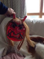 節分！鬼の仮面のぼる